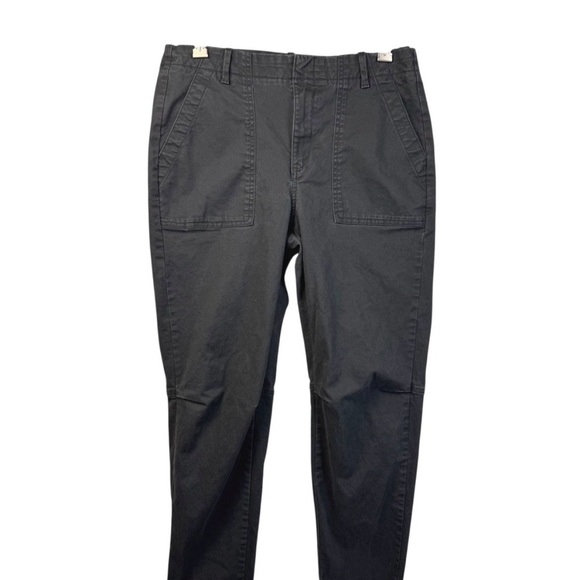 Banana Republic Utility Girlfriend Chino Ankle Pants New Eclipse Coal Size 10 - Picture 6 of 13